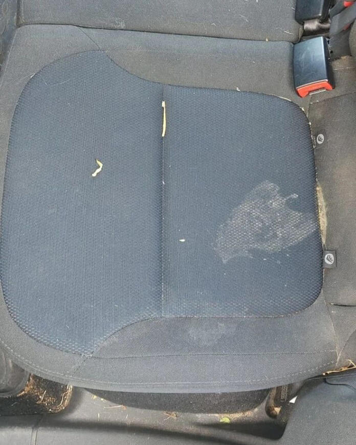 Čištění sedaček PŘED